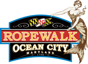 a sign for ropewalk ocean city, maryland